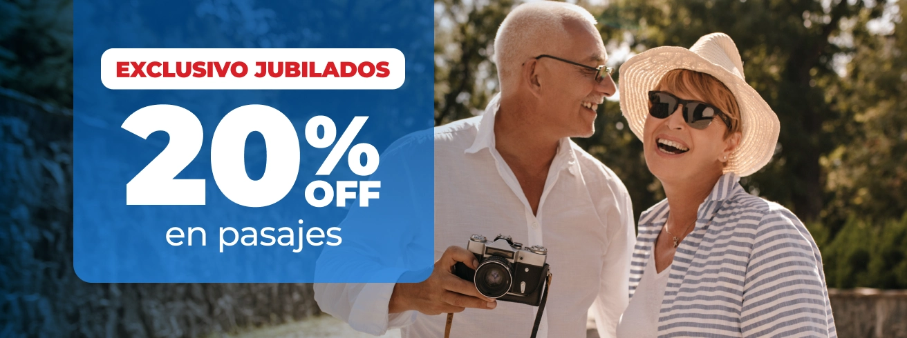 20% OFF en pasajes para jubilados - Colonia Express