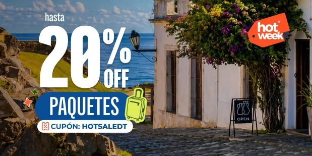 Hasta 20% de descuento en paquetes con el cupón HOTSALEDT en Colonia Express