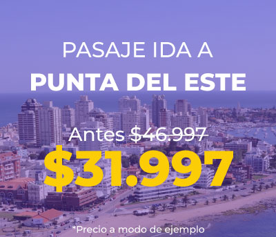 50% de descuento en pasajes a Punta del Este, Uruguay - Colonia Express